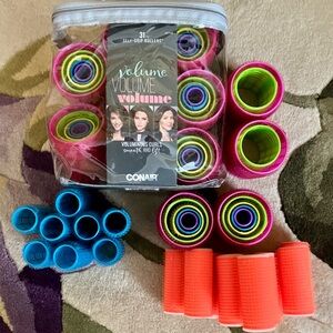 Lot of Self-Grip Rollers. Assorted sizes.
